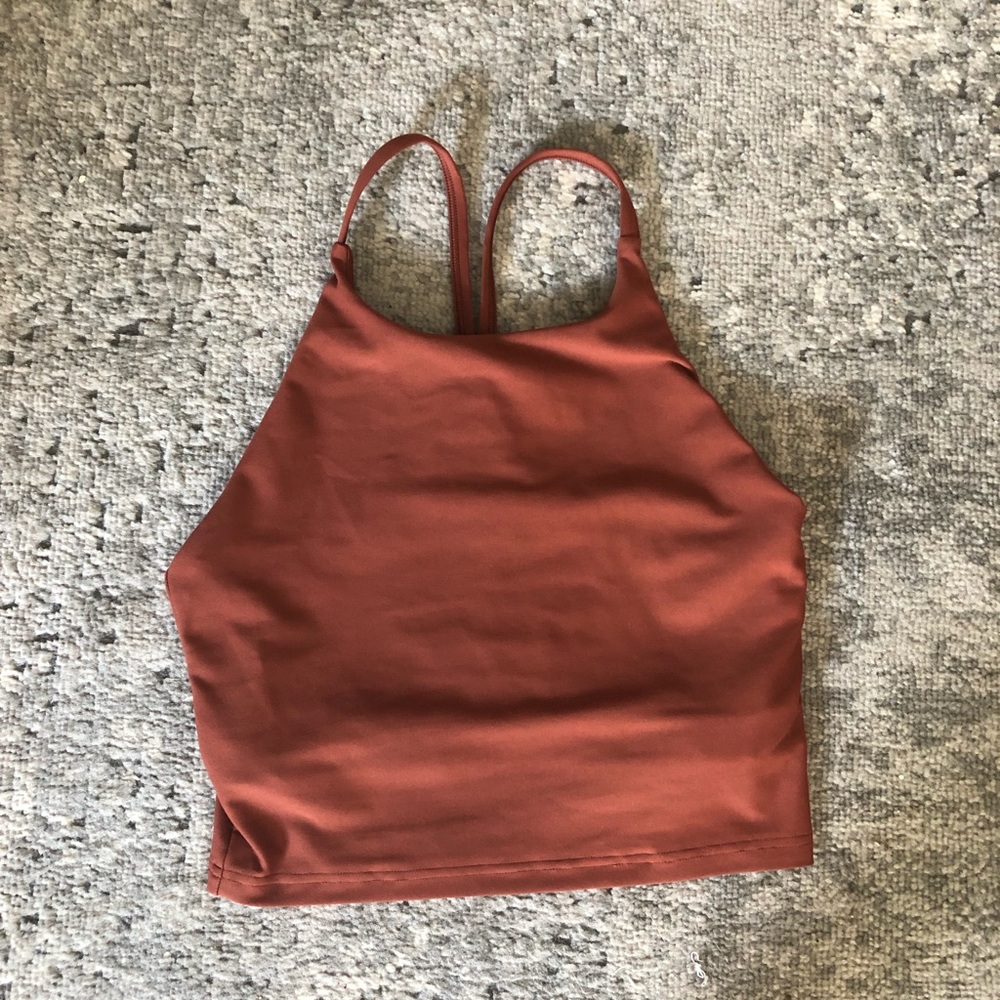 Old navy workout top in rust